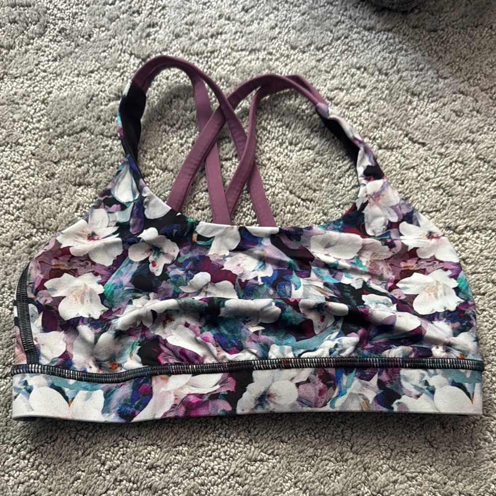 lululemon athletica Purple and White Sports Bra